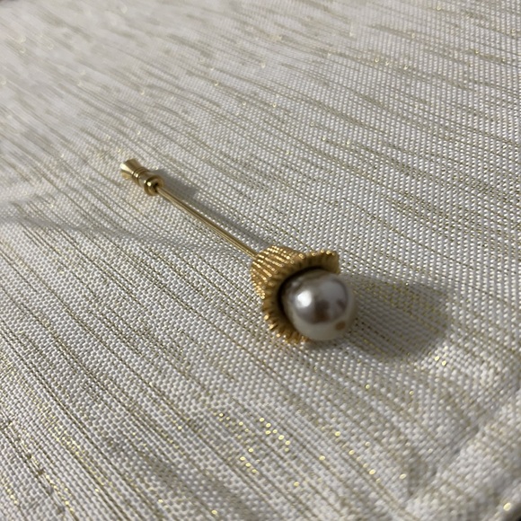 Vintage Fresh Water Pearl Stick Pin Brooch - Picture 3 of 4